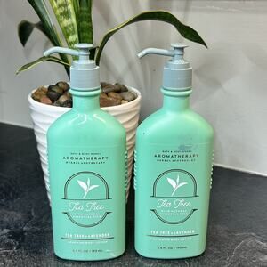 2- NEW Bath & Body Works‎ TEA TREE + LAVENDER Renewing Body Lotion